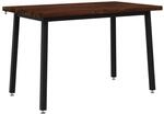 120 X 70 X 75 Cm Massivholz Akazie Dunkelbraun Und Schwarz Vidaxl