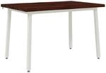110 X 55 X 75 Cm Massivholz Akazie Dunkelbraun Und Wei&szlig; Vidaxl