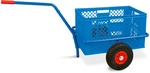 Brb Handwagen Mit Kunststoffkorb 600x400x320 Mm / 63 Liter, Blau, Tragkraft 200...