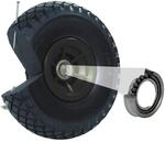 Baumarktplus - Sackkarrenrad Vollgummi 260x85 Mm 3.00-4 60mm Nabenl&auml;nge Ersatzrad