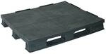 Brb Kunststoffpalette Mit 3 Kufen, Lxbxh 1200x1x150 Mm, Schwarz, Mit...