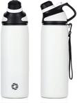 Edelstahl Trinkflasche Mit Magnetdeckel, 1l, Bpa-frei, Auslaufsicher, F&uuml;r...
