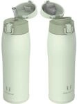 Edelstahl Thermosflasche 750ml, Bpa-frei, Auslaufsicher, Mit 2 Deckeln