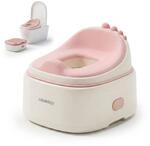 Relaxdays T&ouml;pfchen 4-in-1, Dino, Kindertoilette Deckel, Hbt: 30x36,5x33,5 Cm,