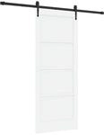 Schiebet&uuml;r Orkdal 83 X 202 Cm Massives Kiefernholz Vidaxl