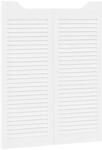 Schwingt&uuml;ren 2 Stk. 100 X 40 Cm Massives Kiefernholz Wei&szlig; Vidaxl
