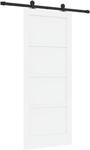 Vidaxl Sliding Door Orkdal 83 X 202 Cm Solid Pine Wood White