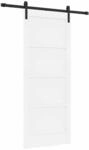 Schiebet&uuml;r Wei&szlig; 83 X 202 Cm Massives Kiefernholz Vidaxl