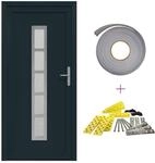 Vordert&uuml;r Anthrazit 98 X 208 Cm Pvc Vidaxl