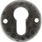 Sch&ouml;sswender - Zylinderrosette Elga Pz, &Oslash; 52 Mm, H&ouml;he 3 Mm, Schwarz Passiviert