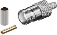 Bnc-crimpkupplung, F&uuml;r Rg58-/u-kabel, Mit Vergoldetem Pin.
