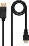 Displayport Zu Hdmi Kabel Schwarz 0.5m Nanocable 10.15.4300