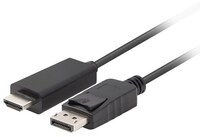 Lanberg Displayport (m) V1.1 Auf Hdmi (m) Adapterkabel 1,8 M Schwarz