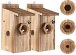 2er Vogelhaus Bausatz Kinder, Nistkasten Holz Wetterfest Zum Aufh&auml;ngen F&uuml;r...