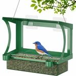 2-in-1 Vogelfutterhaus F&uuml;r Fenster & Zum Aufh&auml;ngen, Wetterfest, Ohne Bohren