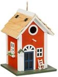 Deko Vogelhaus, Landhausstil, Holz, Zum Aufh&auml;ngen, H X B X T: 25 X 18,5 X 18,5 Cm,