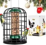 Eichh&ouml;rnchensicherer Vogelfutterspender Aus Metall, Zum Aufh&auml;ngen, Gr&uuml;n,...