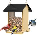 Vogelfutterspender Metall Mit Wetterfestem Dach & 8 Ablauf&ouml;ffnungen, 3,2 Lbs