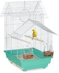 Relaxdays - Vogelk&auml;fig, K&auml;fig F&uuml;r Kleine Kanarienv&ouml;gel, Sitzstangen &