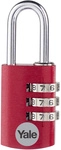 Yale Ye3cb/20/121/2/co Vorh&auml;ngeschloss 20 Mm Rot Zahlenschloss