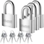 Vorh&auml;ngeschloss Edelstahl 40mm Gleichschlie&szlig;end 4 St&uuml;ck Rostfrei F&uuml;r...