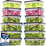 Vorratsdosen Set 12 St&uuml;ck, 1000ml & 1500ml, Auslaufsicher, Bpa-frei,