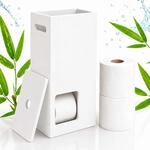 Relaxdays Toilettenpapier Aufbewahrung, 8 Rollen, Hxbxt: 50 X 25 X 14 Cm, Griff,
