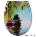 Woltu Wc Sitz Mit Absenkautomatik,toilettensitz Motiv, Toilettendeckel Aus Duroplast,