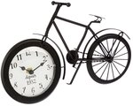 Originelle Uhr - Form : Fahrrad - Farbe : Schwarz Atmosphera