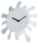 Relaxdays - Wanduhr Farbklecks, Hxb: 25 X 22,5 Cm, Batteriebetrieben, Ohne Zahlen,