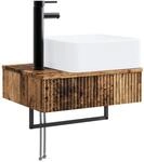 Vidaxl Wall-mounted Wash Basin Old Wood 53 X 35 X 39 Cm
