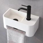 Kronenbach Stone Handwaschbecken 38 X 19 Cm Becken Links Mit Hahnlochbohrung,...
