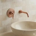 Paulgurkes - Waschtischarmatur Kupfer Rote Bronze 2-loch Unterputz Armatur Retro