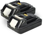 Extensilo - 2x Akku Kompatibel Mit Makita Dhp458, Dhp458rf3j, Dhp458z, Dhp458zj,