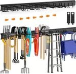 Verstellbarer Ger&auml;tehalter Mit 12 Haken F&uuml;r Garage, Keller, Werkstatt