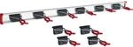 Alu-ger&auml;tehalter-set, Inkl. 10 Halter, Und 1x Schiene L&auml;nge 500 Mm - Bruns