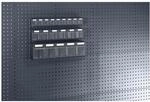 Fp - Klarsichtmagazin B600xt68xh78 Mm Mit 9 K&auml;sten F&uuml;r Lochplatten