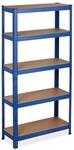 Schwerlastregal, Hbt: 150 X 75 X 30 Cm, Traglast: 875 Kg, 5 B&ouml;den, Zum Stecken,
