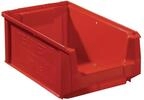 Tecwerk Sichtlagerkasten L350/300xb210xh140mm Pe Rot Tecwerk