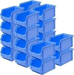 Brb 20x Sichtbox Classic Fb 4, Lxbxh 230/200x140x122 Mm, Inhalt 3,7 Liter, Blau
