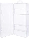 Aufbewahrungsbox Inline Kleinteilebox 5 F&auml;cher Clip Transparent
