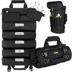 Werkzeug Rolltasche Mit 13 Taschen, Abnehmbar, Schwarz