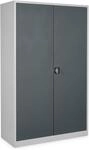Stier Universalschrank Mit 4 Fachb&ouml;den 1950x 120 X 50 Mm, Hellgrau, Anthrazitgrau