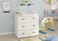 Kommode Mia 80 Cm Mit Wickeltisch In Wei&szlig; Matt