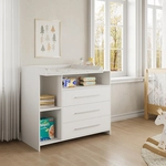 Vicco - Wickelkommode Paula, Wei&szlig;, 110 X 93.5 Cm Mit Wickelaufsatz