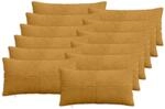 Kissenbezug 12 Pcs Almelo Gelb 40 X 80 Cm Cord Vidaxl