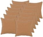 Kissenbezug 12 Pcs Heerlen Beige 50 X 50 Cm Boucl&eacute; Vidaxl