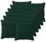 Kissenbezug 12 Pcs Houten Dunkelgr&uuml;n 50 X 50 Cm Samt Vidaxl