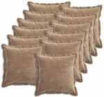 Kissenbezug 12 Stk. Houten Braun 50 X 50 Cm Chenille-stoff Vidaxl