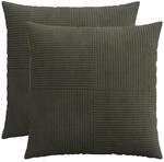 Kissenbezug 2 Pcs Almelo Anthrazit 60 X 60 Cm Cord Vidaxl